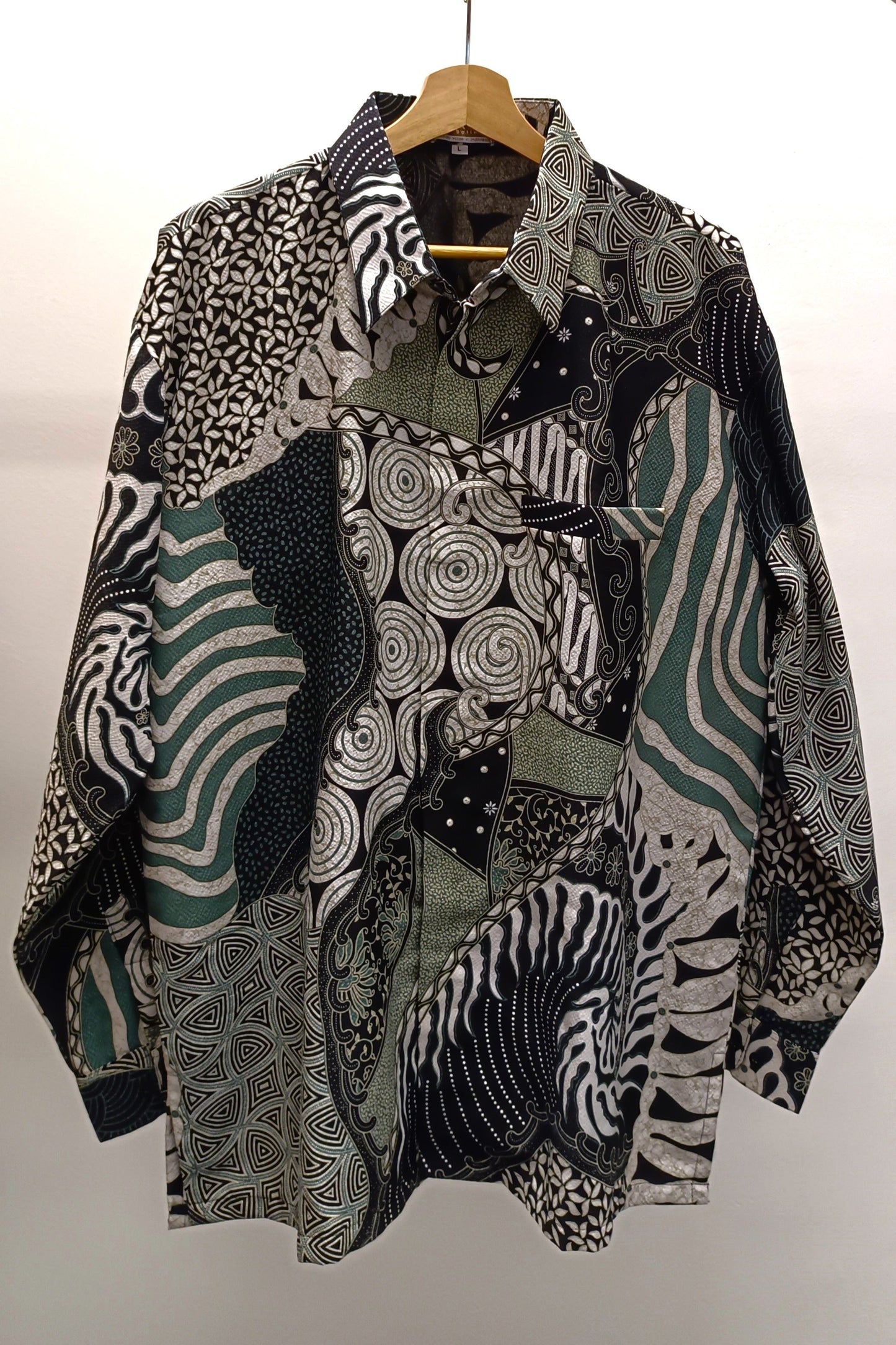 Men's Batik Shirt - Forest Whispers | Long Sleeves